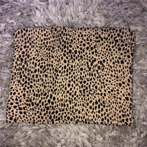 brandy melville cheetah print tube top